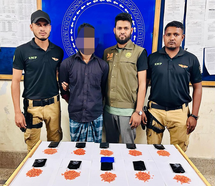 সিলেটে ২ হাজার ১৫০ পিস ইয়াবাসহ একজন আটক