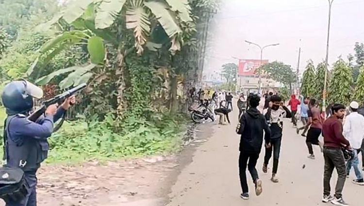 হবিগঞ্জে পুলিশ-বিএনপি সংঘর্ষ, সাংবাদিকসহ আহত অর্ধশত